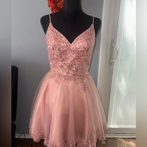 Ladivine By Cinderella Divine Formal Rose Gold/Pink Dress-Homecoming/Wedding